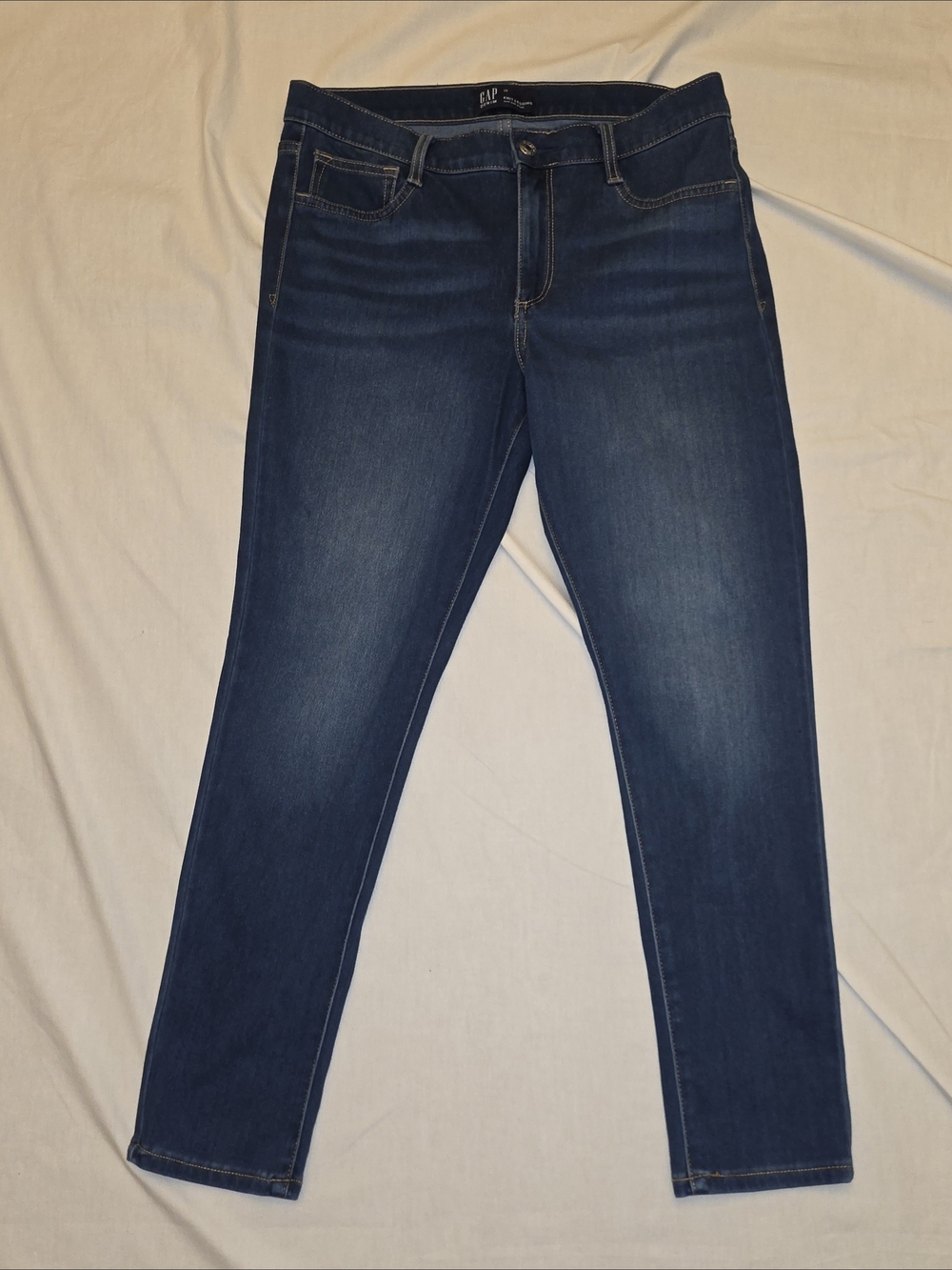 GAP Women's Skinny Knit Legging Jeans in Dark Blue Wash Sz 31